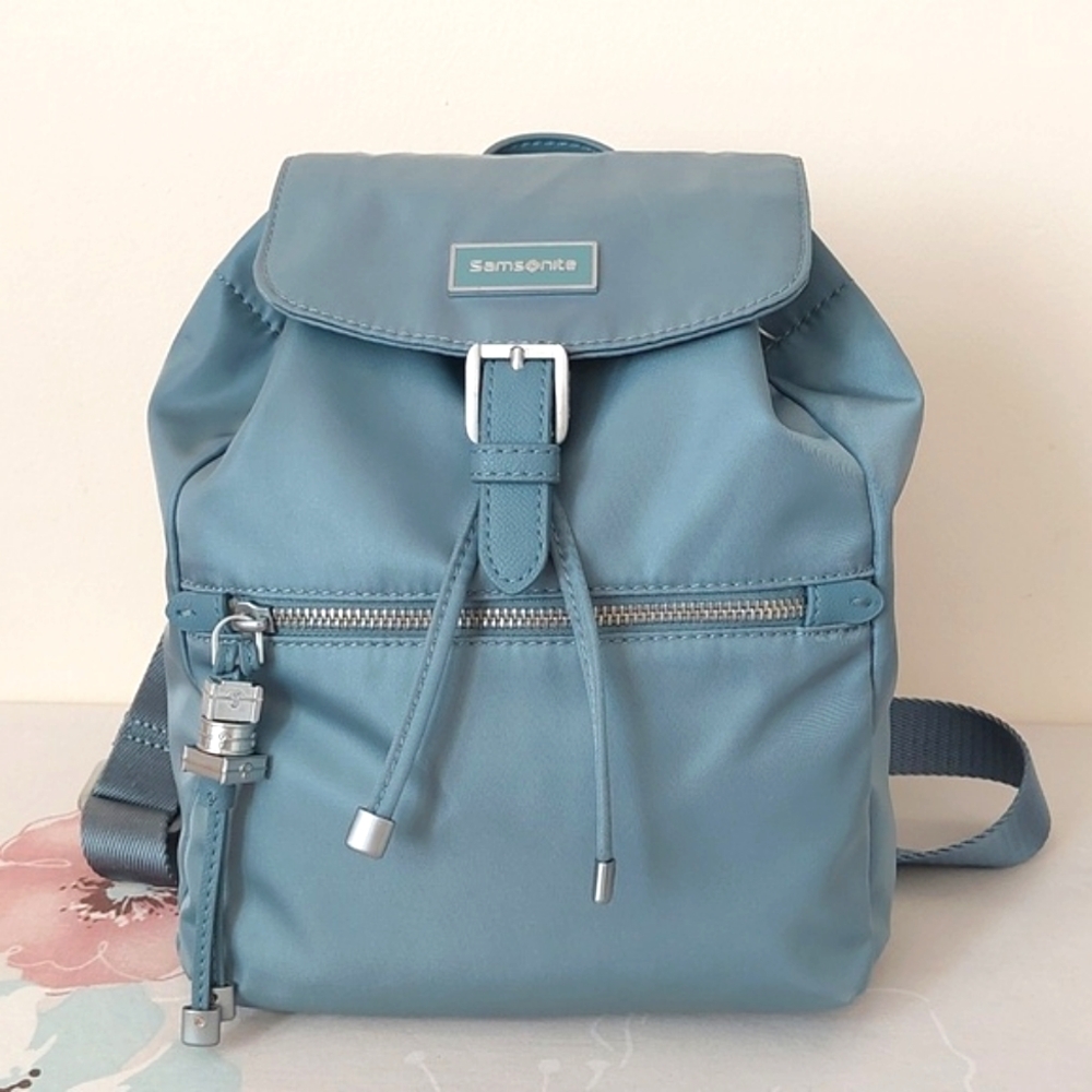 Samsonite Small Light Blue Nylon Backpack